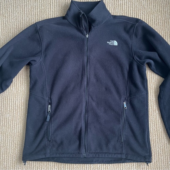 The North Face boys Black Long Sleeve Full Zip Front  Fleece Jacket SZ XL 18-20 - Picture 10 of 13